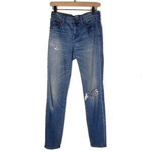 Madewell 9"‎ High Rise Skinny Skinny Jeans Blue 26 Medium Wash Denim - Fair